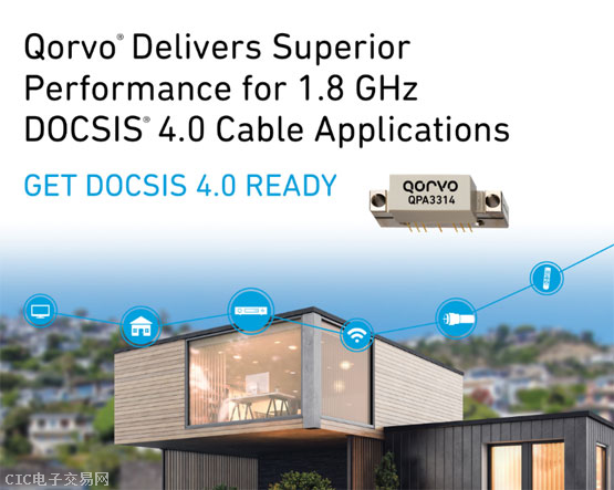 Qorvo 为 1.8 GHz DOCSIS 4.0 线缆应用带来出众性能