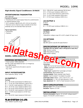 10MK-56-R型号图片
