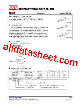 10N75G-TF1-T型号图片