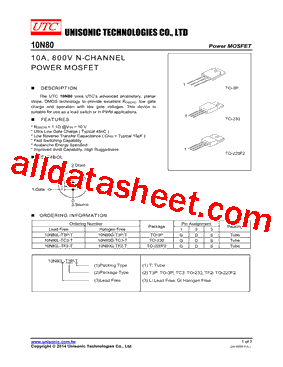 10N80G-TC3-T型号图片