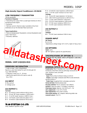 10SP-156-R型号图片