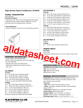 10VK-036-R型号图片