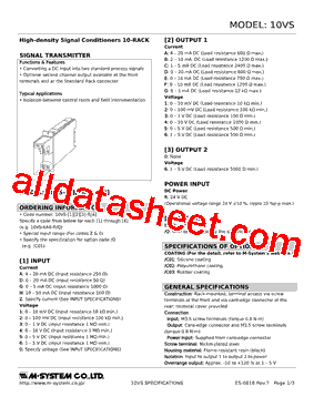 10VS-026-R型号图片