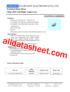 12-215-Y2C-CQ1R1B-3C型号图片