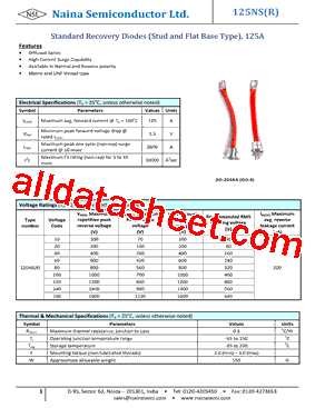 125NS100型号图片