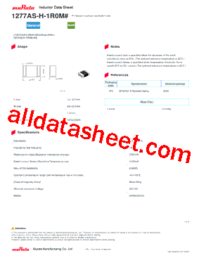 1277AS-H-1R0M型号图片