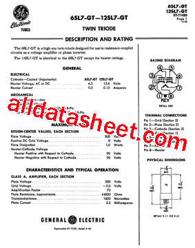 12SL7-GT型号图片