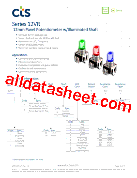 12VR1H15B3N103A3型号图片