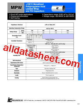 155MPW400K型号图片