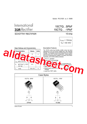15CTQ045STRL型号图片