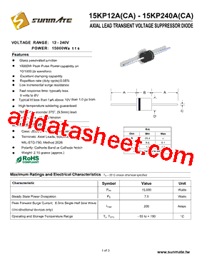 15KP45CA型号图片