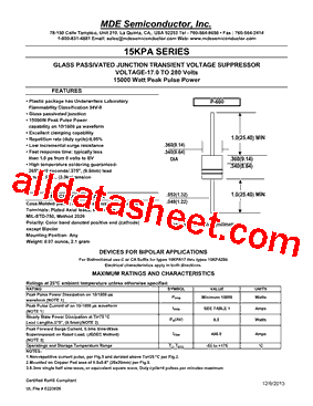 15KPA200CA型号图片