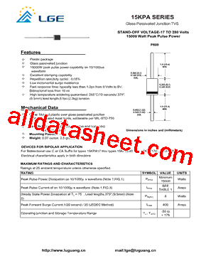 15KPA78CA型号图片