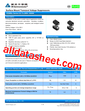 15SMBJ6.0A型号图片