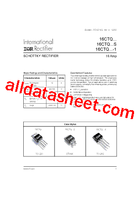 16CTQ060-1型号图片