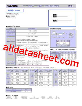 16MH5100MEFC63X5型号图片