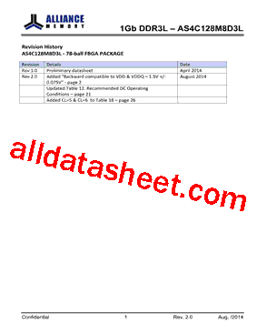 1GB-DDR3L-AS4C128M8D3L型号图片