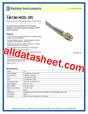 1M1M-HOS-3FT型号图片