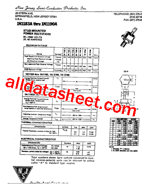 1N1190A型号图片