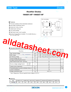 1N4001-HF型号图片