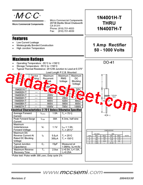 1N4001H-T型号图片
