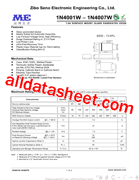 1N4001W型号图片