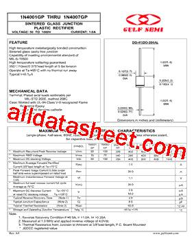 1N4006GP-E3/54型号图片