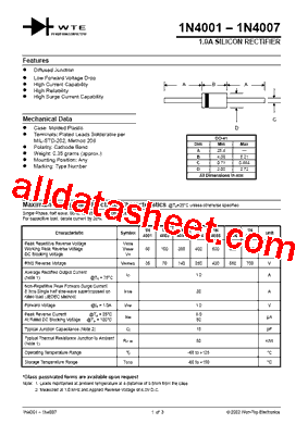 1N4007-T3型号图片