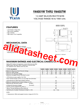1N4007W型号图片