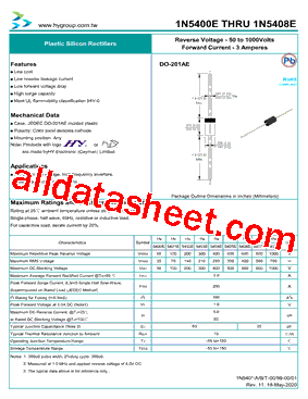 1N5401E型号图片
