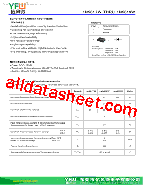 1N5817W-SOD123FL型号图片