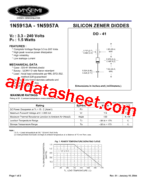 1N5957A型号图片