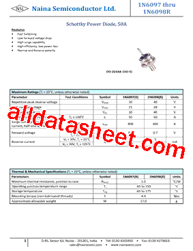 1N6097R型号图片