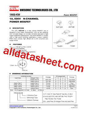 1N60G-AA3-R型号图片