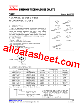 1N60G-x-T60-K型号图片