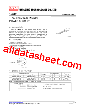 1N60PL-T92-R型号图片