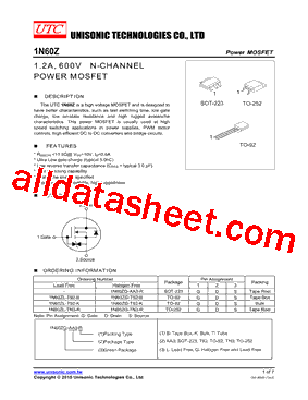 1N60ZG-T92-B型号图片