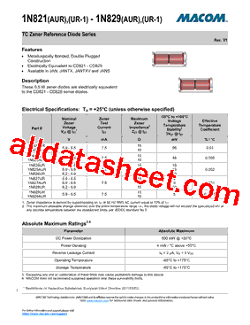 1N823AUR型号图片