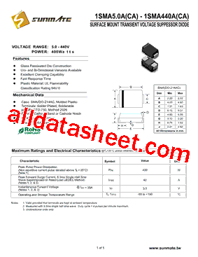 1SMA400C型号图片
