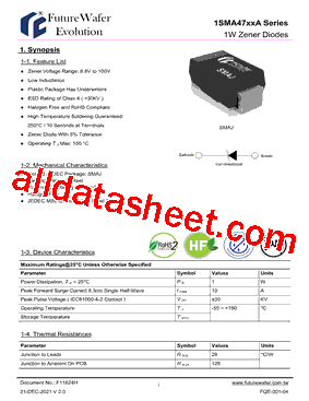 1SMA47389A型号图片