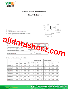1SMA5939BT3G型号图片