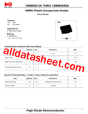 1SMB5931A型号图片