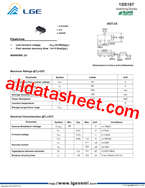 1SS187_V01型号图片