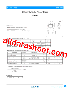 1SV262TPH3F型号图片