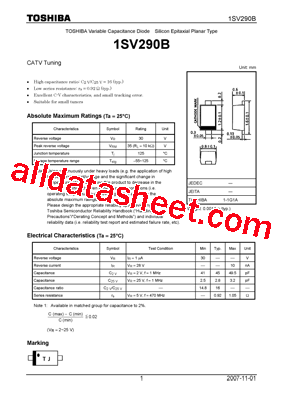 1SV290B型号图片