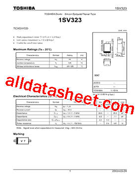 1SV323,H3F型号图片