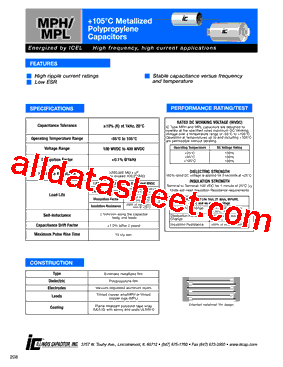 205MPH100K型号图片