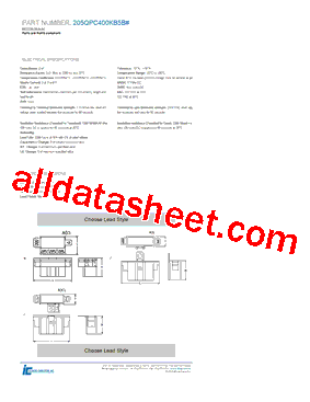 205QPC400KB5B型号图片