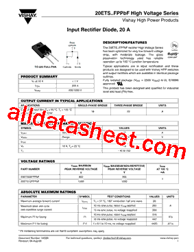 20ETS08FPPBF型号图片