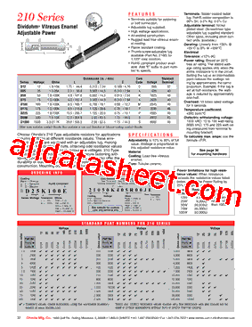 21025K461R00KE型号图片